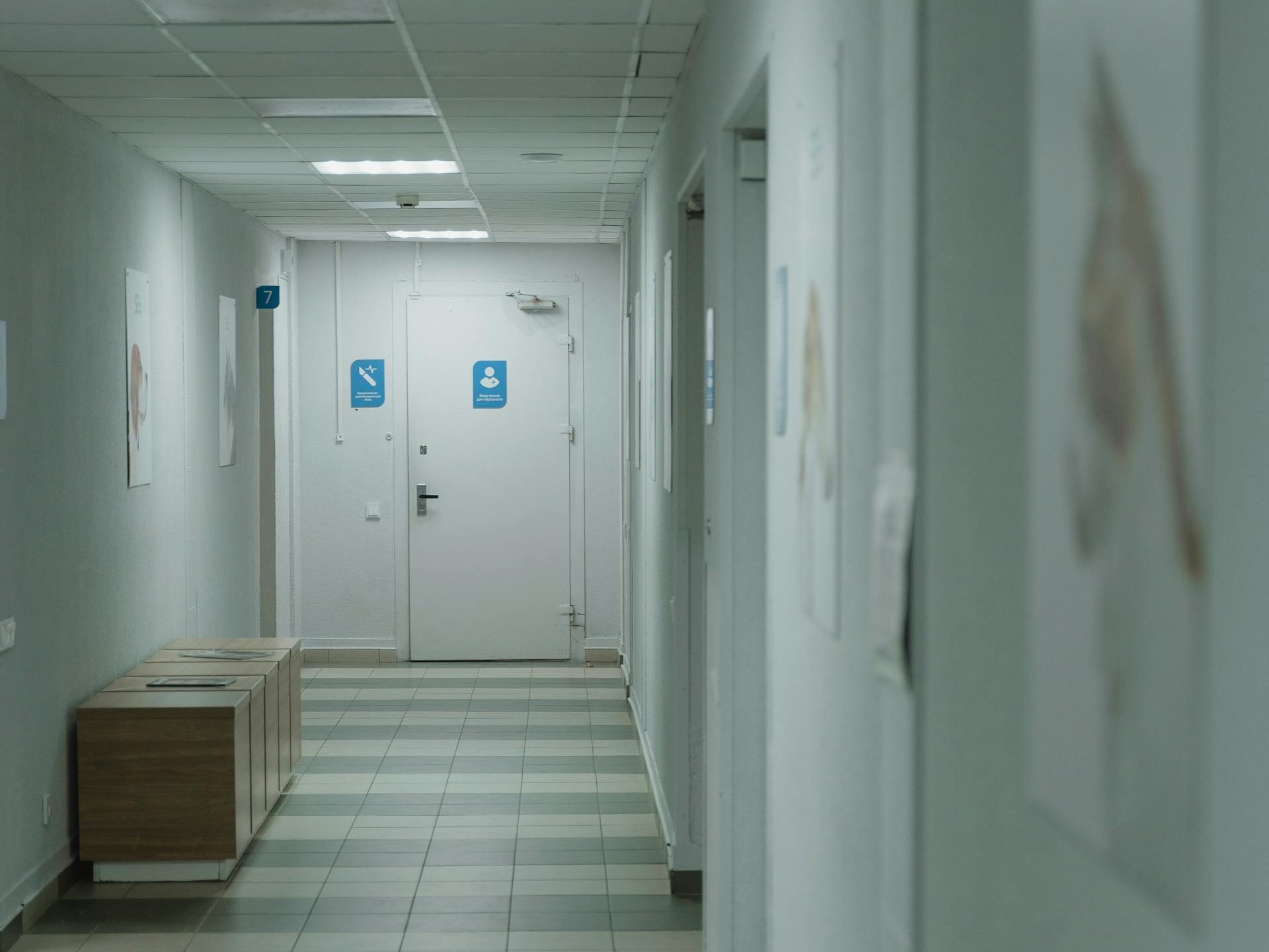 Hospital corridor representing uncertainty in unexplained symptoms.